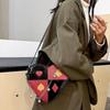 Borsa a Spalla da Donna alla Moda Borsa Creativa a Forma di Cuore Poker Borsa a Tracolla Stampata Piccola Borsa a Mano CLE