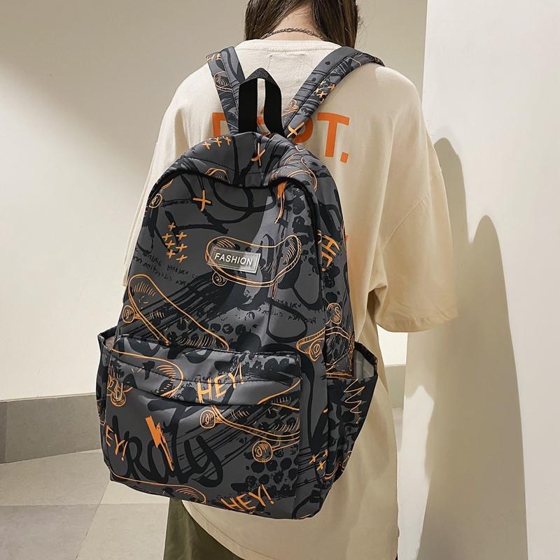 Мужской рюкзак с принтом граффити для женщин — фото 18