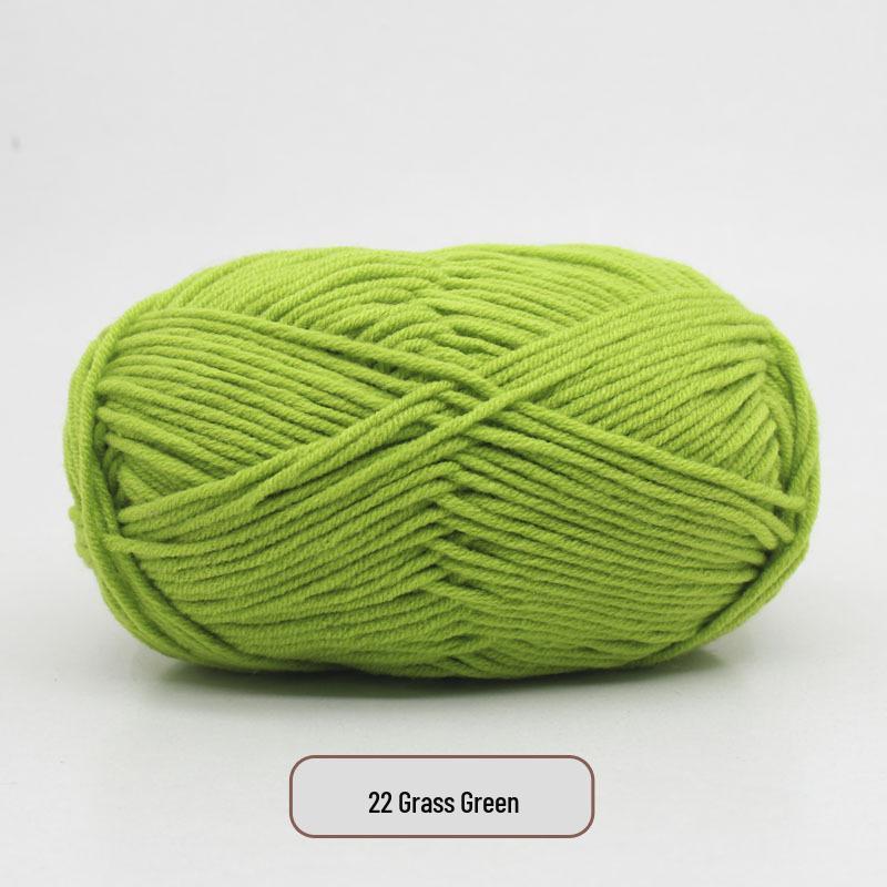 5-Strand Milk Cotton Yarn Scarf & Hand-Knitted Hat Yarn - Baby Soft, Medium Thickness, Free Shipping