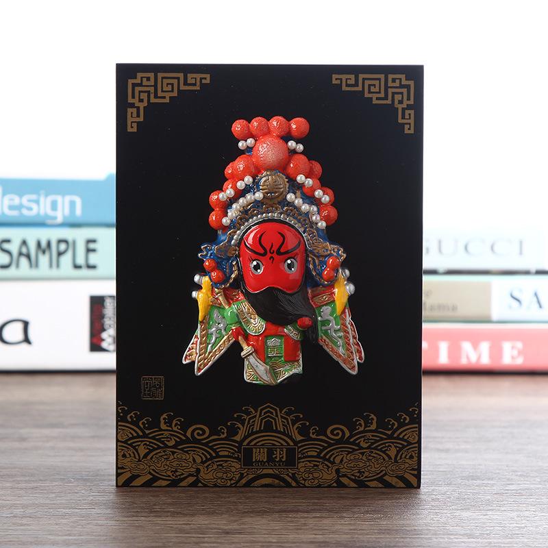 China Traditional Peking Opera Facial Makeup Ornaments Business Gift Souvenirs Home Decor Crafts Wedding Birthday New Year Gift