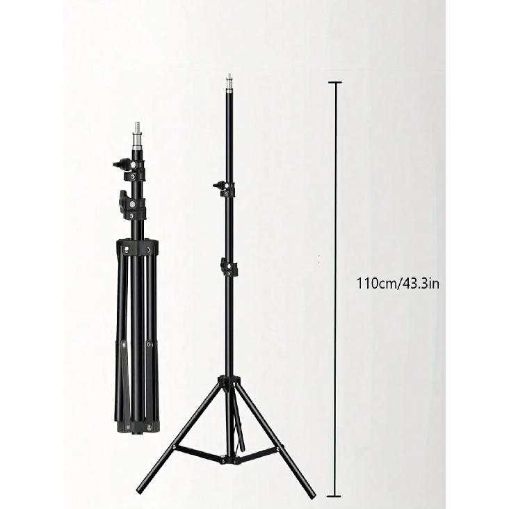 110cm tripod standı+O klips, 10 inç canlı yayın halka dolgu ışığı ve selfie canlı yayın artefaktı ile donatılmıştır