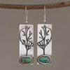 The New Tree of Life Turquoise Earrings Are Vintage Lovely WOMEN'S Party Or Souvenir Gift