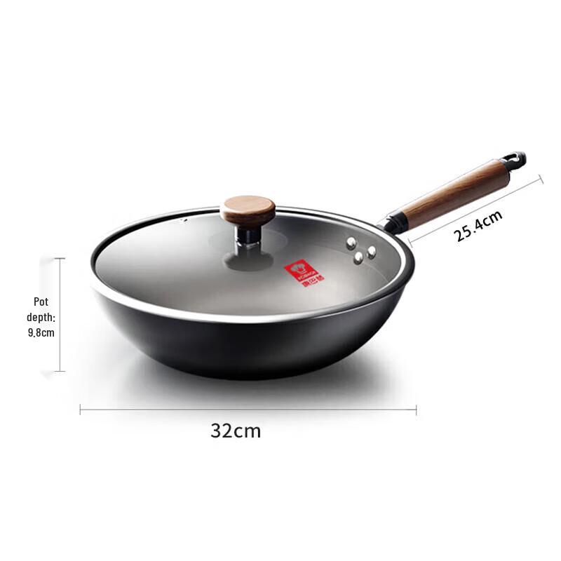 KOBACH 32cm Cast Iron Wok