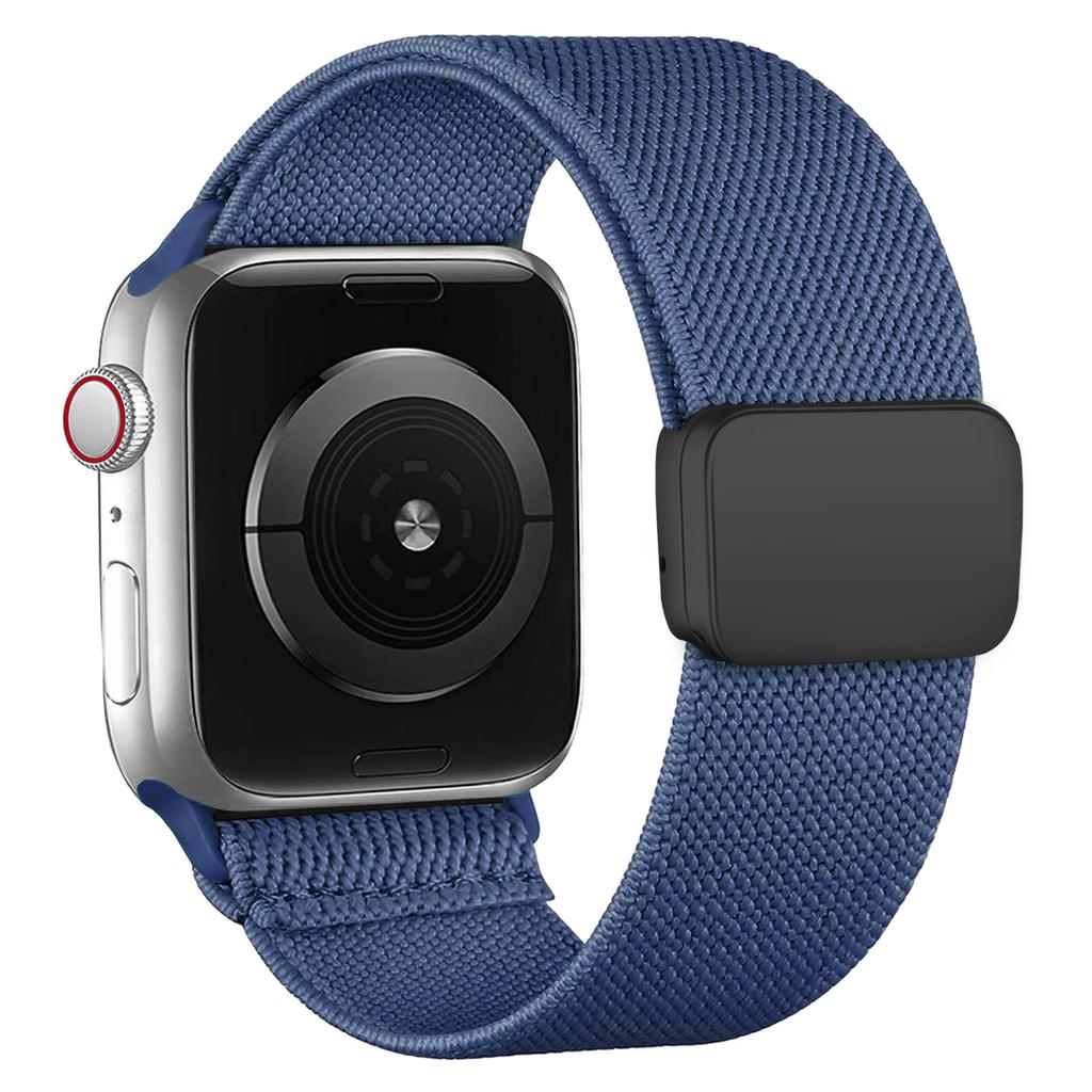 Magnetic Loop For Apple Watch Band 40mm 44mm 45mm 49mm 41mm Scrunchie Nylon Bracelet Iwatch Series Ultra 2 9 3 6 7 8 Se 10 Strap