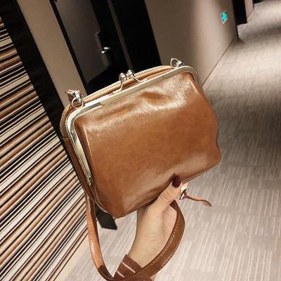 Dvouvrstvá retro dámská crossbody taška - 2018 korejský styl, všestranná, jednoduchá kabelka přes rameno