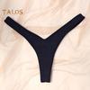 Thin Women Low Thong Panties Waist Seamless Solid Color Good Breathability Lady Underpants Female Daily Underwear