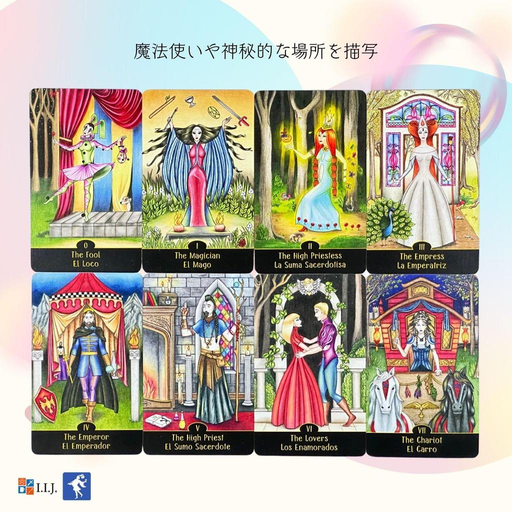 I.I.J Tarot Cards, Sortilegium Tarot, 78 Cards, Tarot Reading, Japanese Instruction Manual Included, Authentic