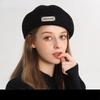 Woolen Warm Beret Hat Large Head Circumference Reversing Painter Hat Wild Peaked Cap  Winter