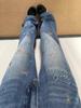 Women's High-Waist Retro Puppy Embroidery Wide Leg Jeans