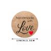 100-500Pcs Vintage Kraft Paper Stickers Scrapbook Gift Stationery Label Stickers Handmade With Love Thank You For The Stickers