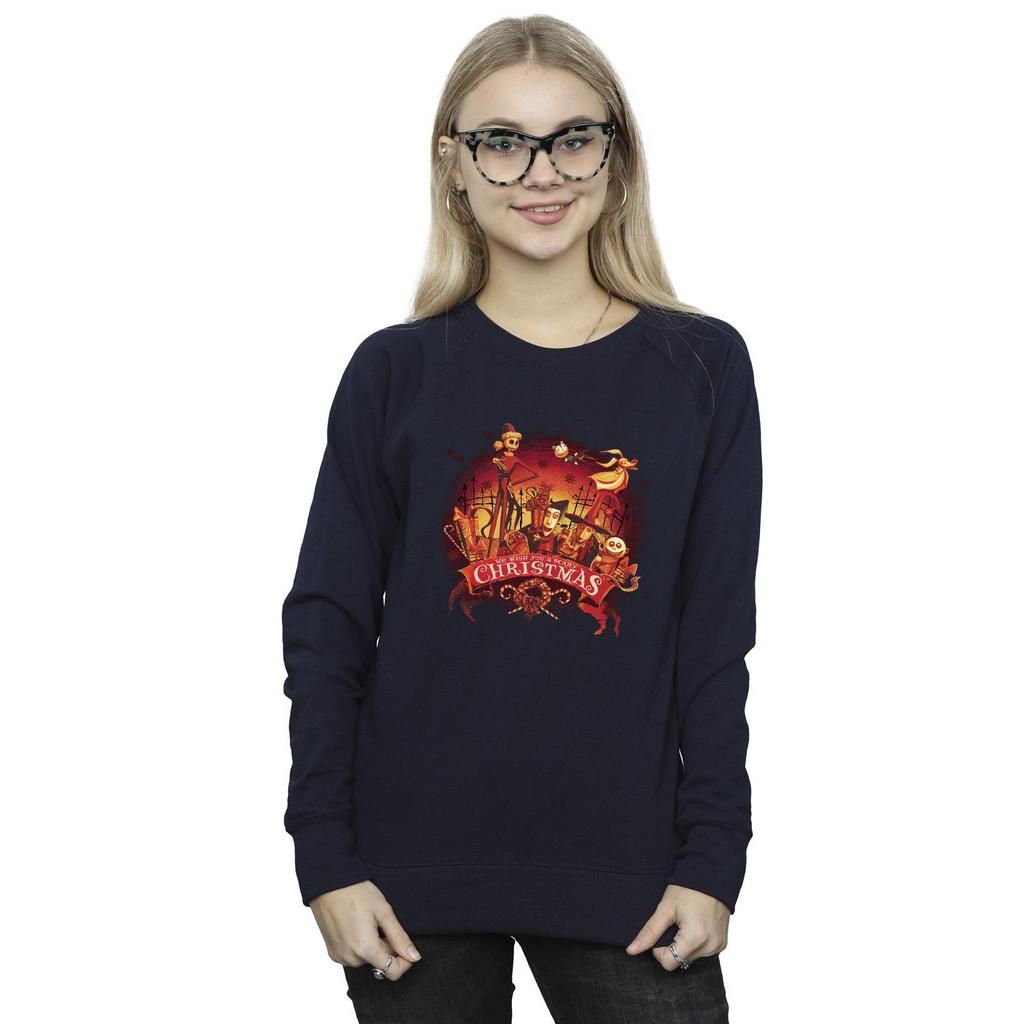 Disney Womens/Ladies The Nightmare Before Christmas Scary Christmas Sweatshirt