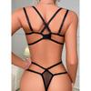 Advanced Sexy Women's Bra Strap Fun Underwear Butterfly Embroidery Mesh Two Piece Set