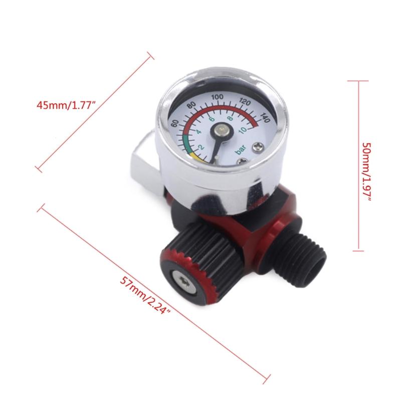 Spray Guns Air Regulator Gauge In-line Oil Water Trap Filter Separator 0-140psi Adjustment Pneumatic Tools For Airbrush