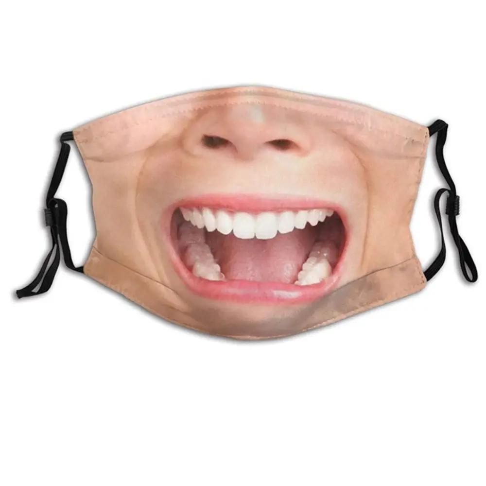 3D Three-dimensional Mask Personality Creative Social Funny Imitation Facial Expression Dance Cotton Printed Mask