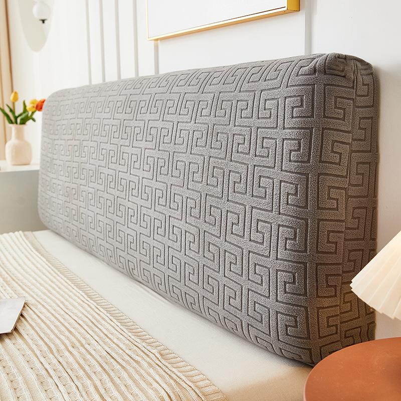 Copritesta Rigenerante Per Testiera Letto – Elasticizzato, Adattabile Da 130 A 170 Cm – Colore Grigio – Tessuto Morbidissimo 95% Poliestere 5% Elastan – Facile Da Montare E Lavare