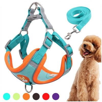 Pet Harness and Leash Set Training Walking Leads for Small Cats Dogs Harness Collar Adjustable Leashes Set
