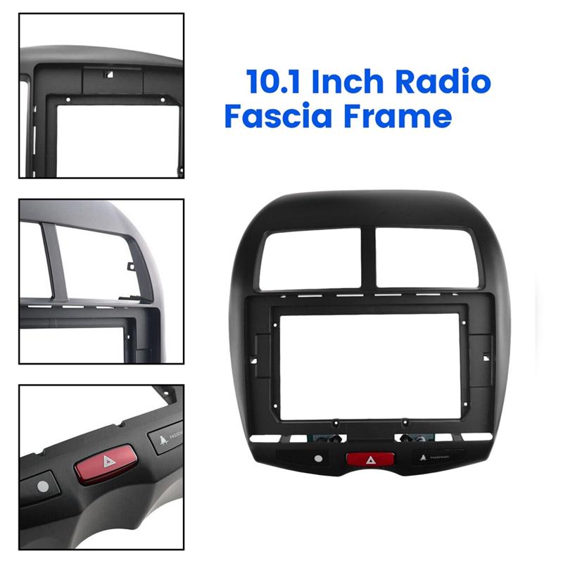 Car Stereo Radio Fascia Trim 10.1 Inch Frame For Mitsubishi ASX/RVR/Outlander Car Replacement Accessories