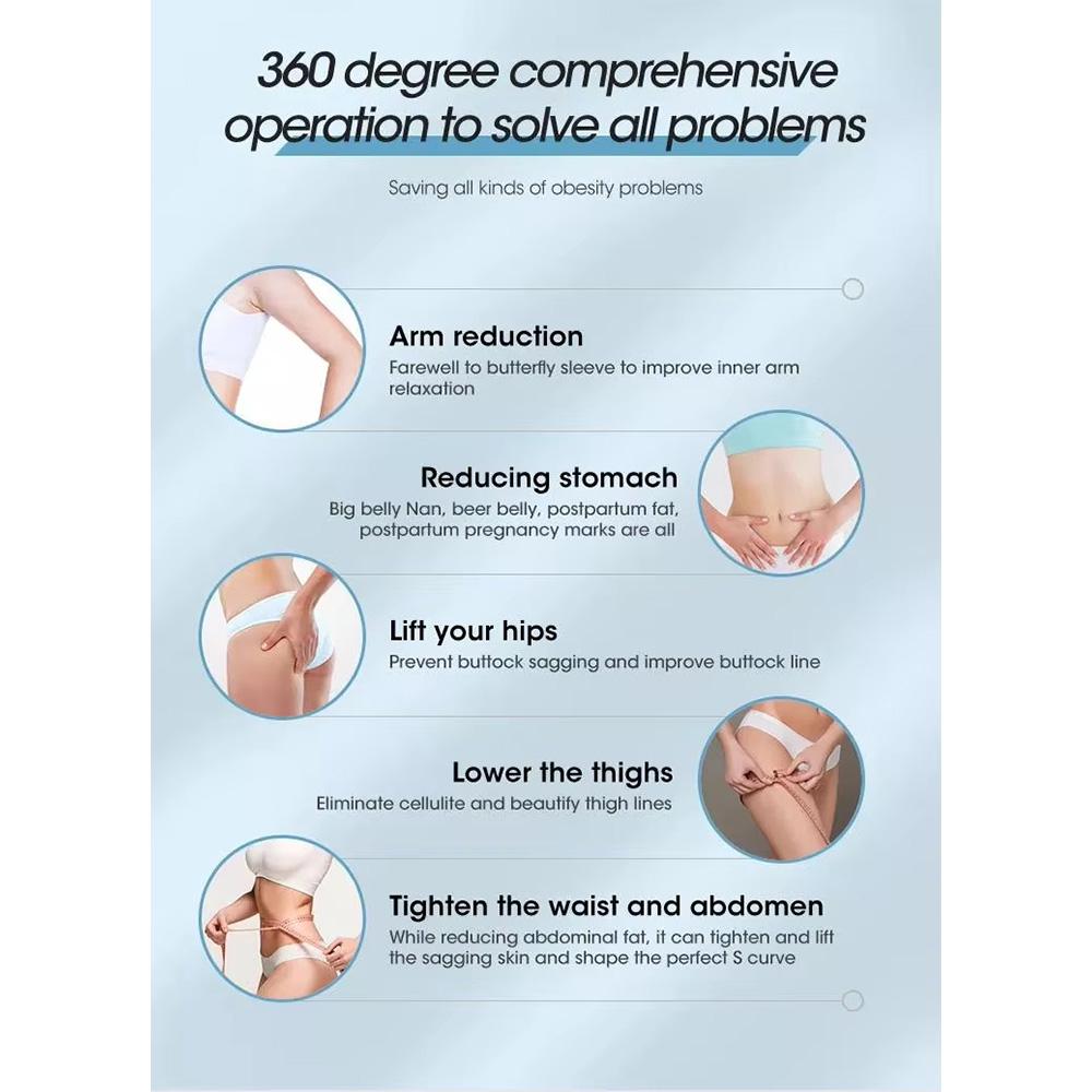 Latest 40KHz Ultrasonic Cavitation Vacuum Beauty Machine Skin Tightening Slim Silhouette Home Use Ergonomic Design