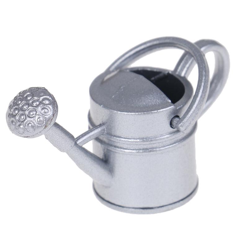 1/12 Metal Watering Can Buckets Garden Miniature Decoration For Children Kids Dolls Acces Dollhouse Miniature Furniture Toys