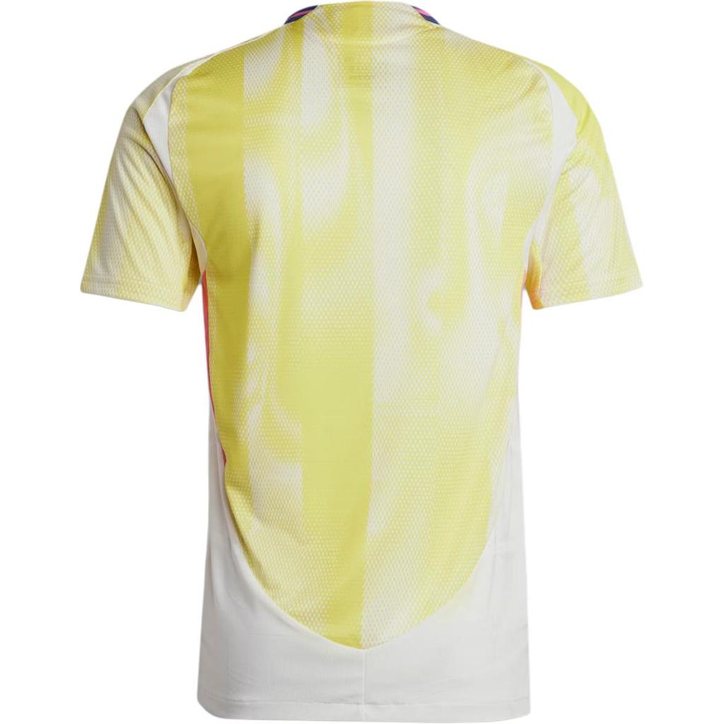 Adidas Juventus SS24 Fashion Logo Pullover Short Sleeve Football Shirt Men Tops Yellow White JH1362