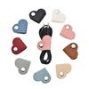 Heart-Shaped Leather Cable & Headphone Organizer