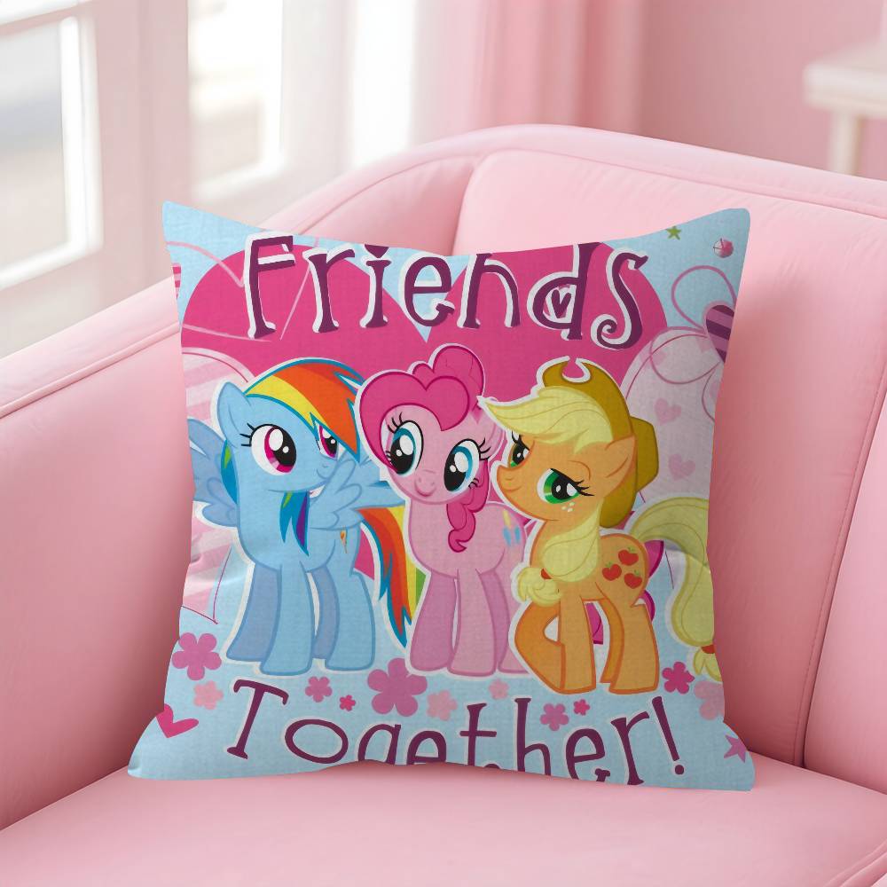 Maple Design Cushion Cover Happy Autumn Harvest Decor Holiday Decorati Pillow Cover Cartoon My L-Little P-Pony Pink