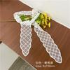 Fashion Solid Color Lace Embroidery Women's Hair Scarf Korean Style Hair Long Ribbons Scarf Hair Bands  Headwear