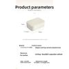 Leather Zipper Stud Earrings Storage Jewelry Box with Baffle Earrings Ring Large Capacity Jewelry Jewelry Portable Box