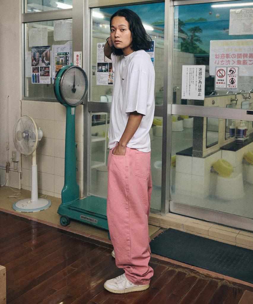 Bieseulaebis Mid 90 Baggy Oxford Pants Pink