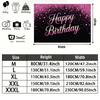 Party Backdrop Happy Birthday Birthday Wedding Pink Photo Booth Background Front Door Decor