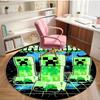 Gamer Print Round Rug, Washable Floor Carpet, For Entryway Dorm Laundry Room Office Study, Home Decor Birthday Christmas Gift