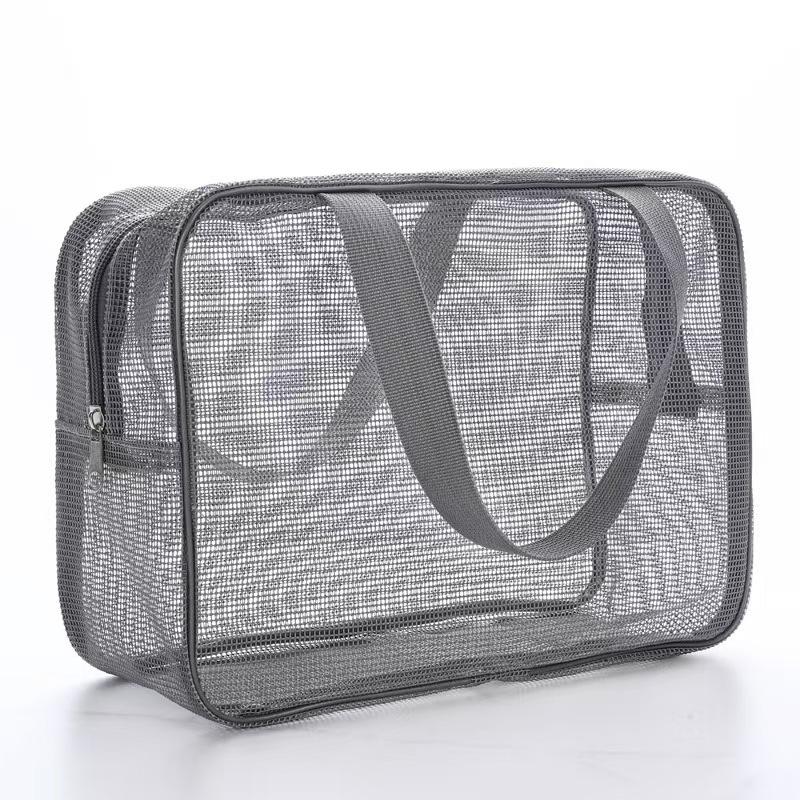 Men's Breathable Mesh Bath & Cosmetics Storage Bag