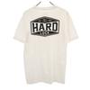 HARD LUCK Back Logo Print Short Sleeve T-shirt M White Men's Used