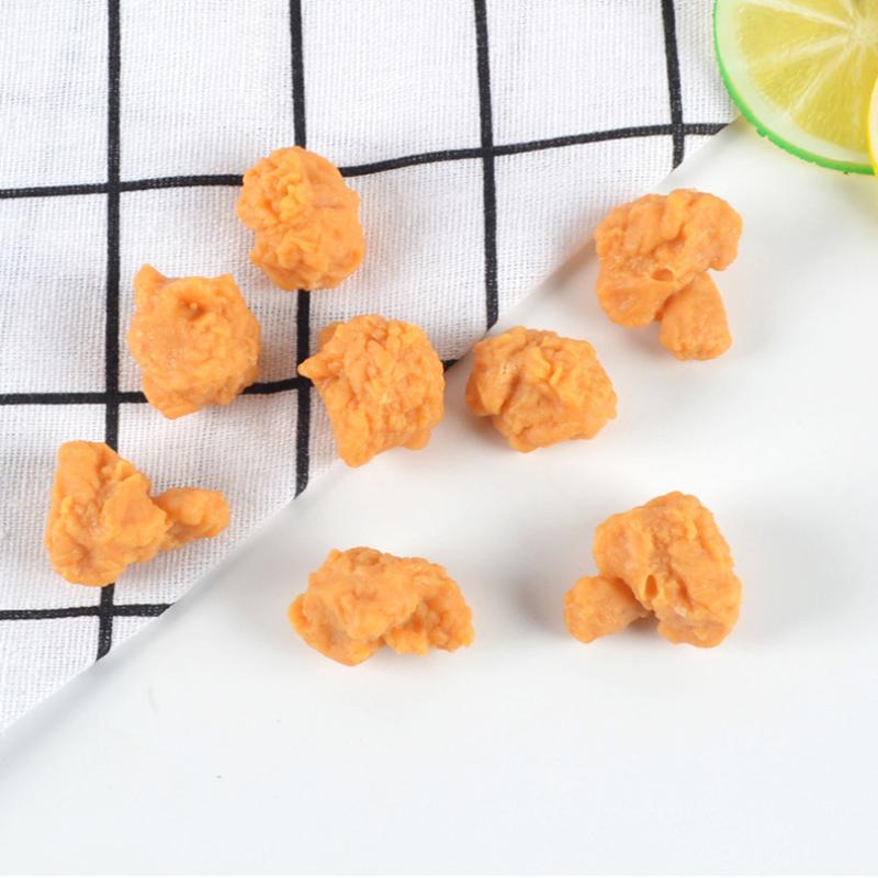 Artificial Chicken Popcorn Simulation Food Model for Home Kitchen Bakery Shop Display Realistic Snack Decor Props