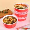 Disposable Red Food Containers with Lids