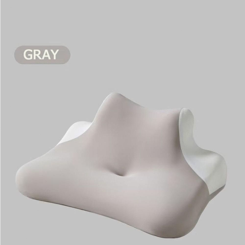 

Relaxation Memory Foam Pillow Ergonomic Shape Back Neck Protective Sleeping Pillow Neck Pillow Comfortable Soft сірий