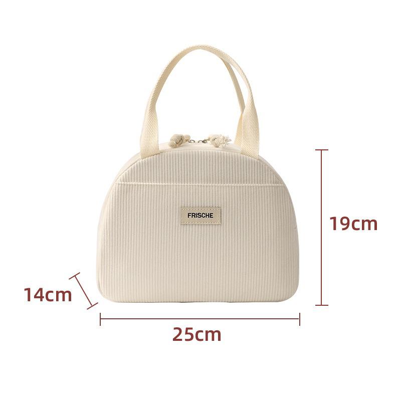 Durable Insulated Lunch Bag: Cute, Simple, Thickened Design for Outdoor and Work Commute