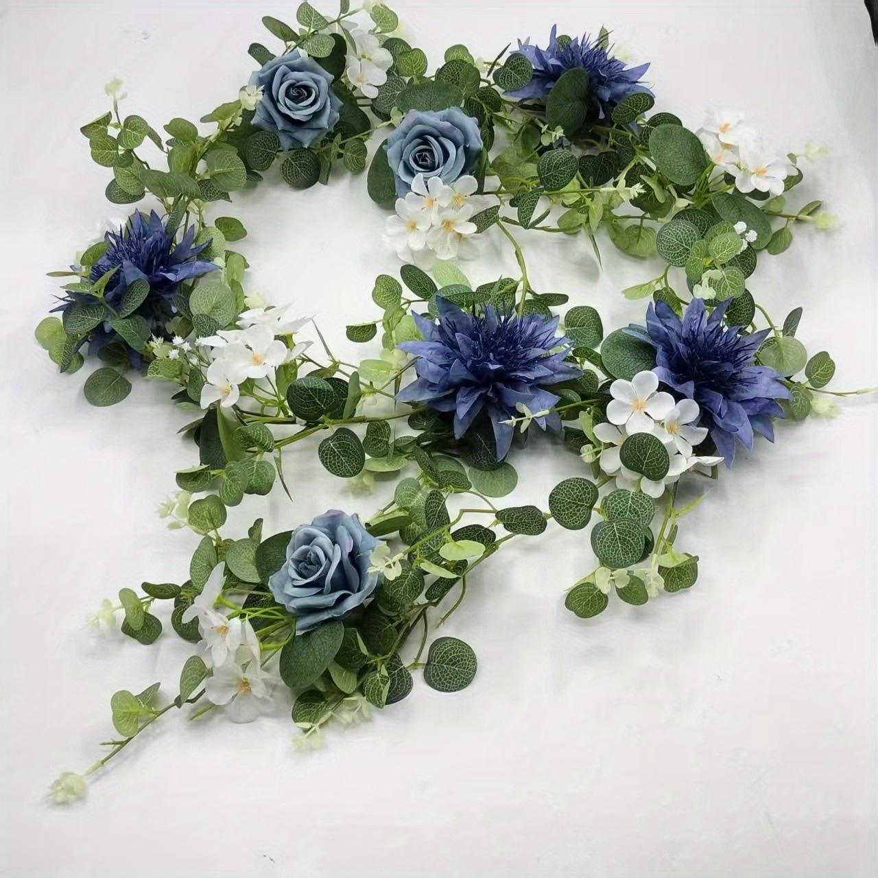 1 шт. 70,87 дюйма Цветочная ротанговая уличная искусственная арка лиана лист эвкалипта ротанг