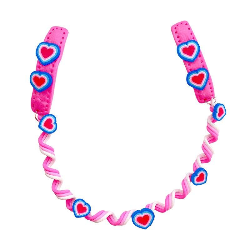 Mädchen süße bunte Kristall lange Spirale Stirnbänder Haarbänder Zopf Haar Ornament Haarband Kinder Mode Haar Zubehör