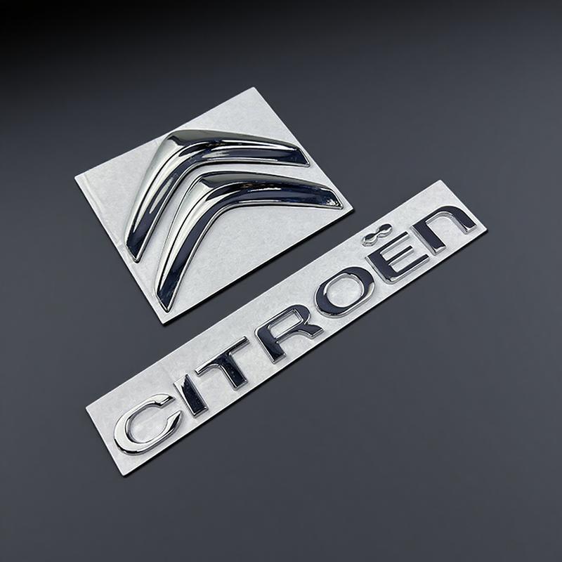 Emblema Metallo Auto Anteriore Posteriore Citroen C4 C3 C5 C1 DS3 DS5 DS4, Jumper Xsara C-Elysee Picasso Sega C-quatre, Adesivo Refit