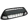 New Front Bumper Grill Lower Grille for Ford Fiesta Mk7 2008-2012 Bumper Grille ABS Chrome Racing Centre Grille Cars Spare Parts