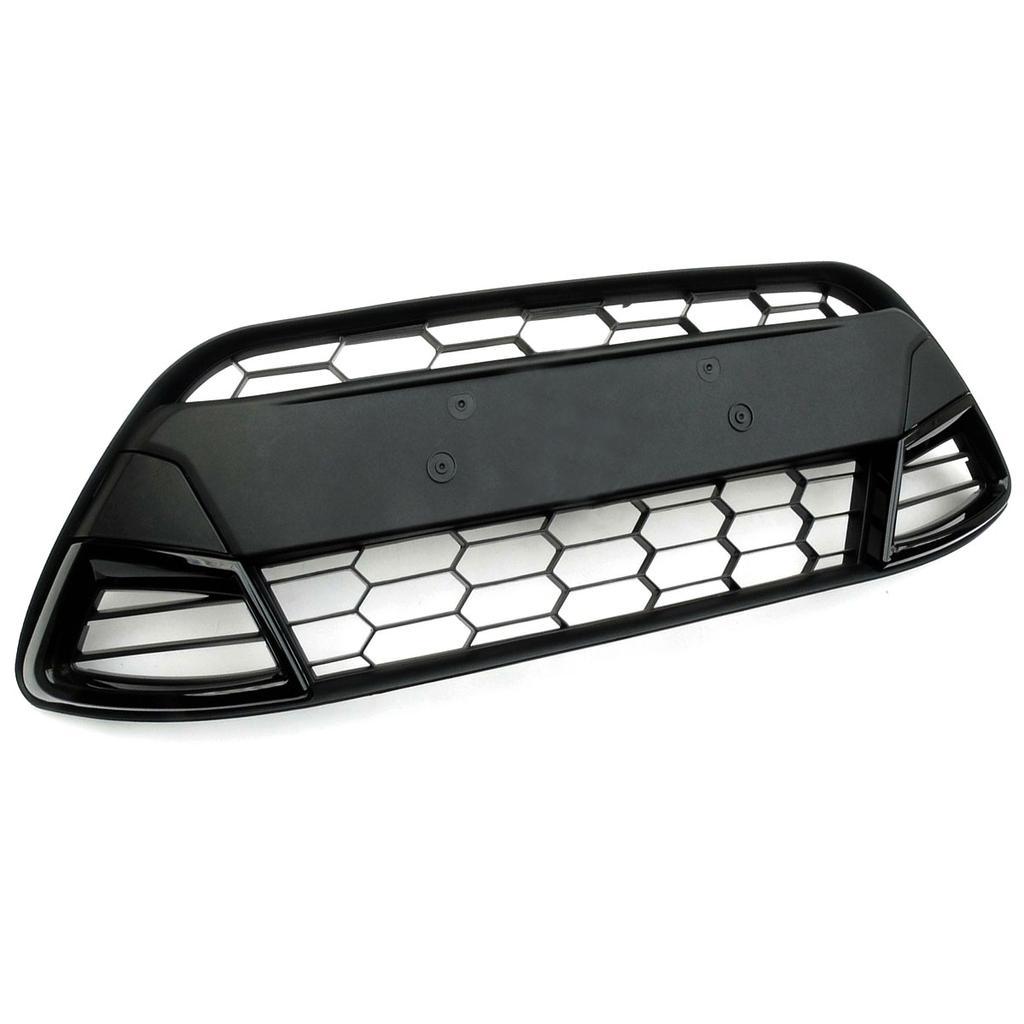 New Front Bumper Grill Lower Grille for Ford Fiesta Mk7 2008-2012 Bumper Grille ABS Chrome Racing Centre Grille Cars Spare Parts