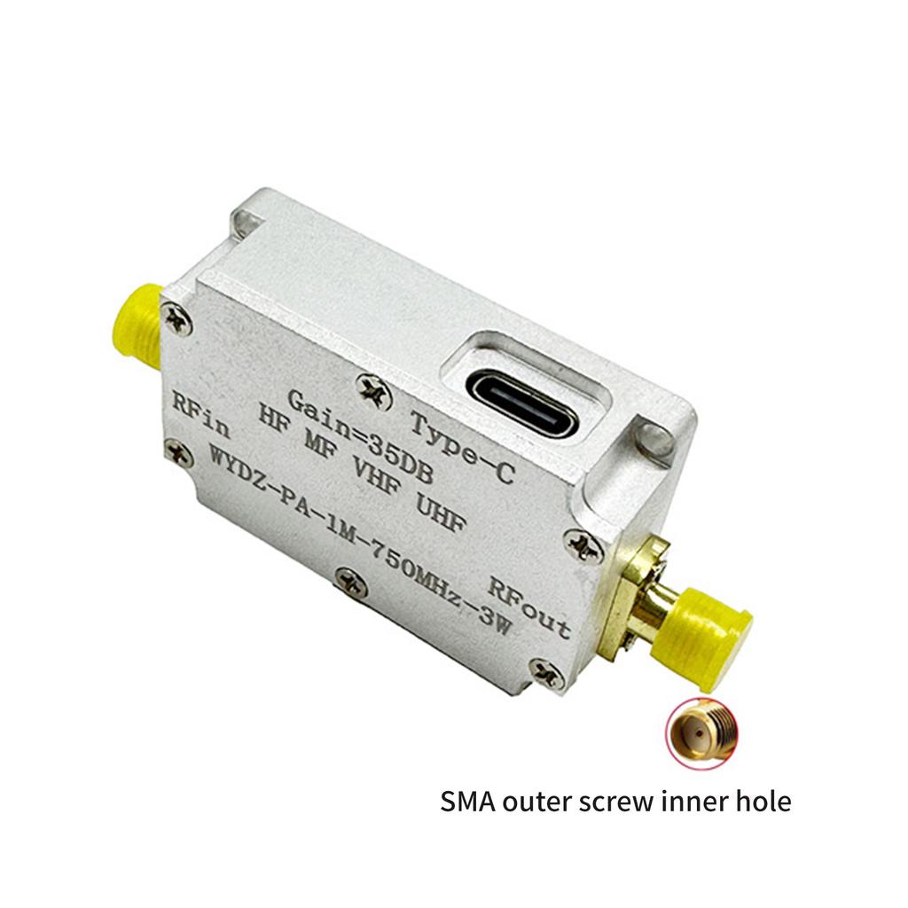 Upgraded 50M-4G RF Amplifier Metal Low Noise Amplifier 90mA Lightweight Optimize Signal Strength for Better Reception