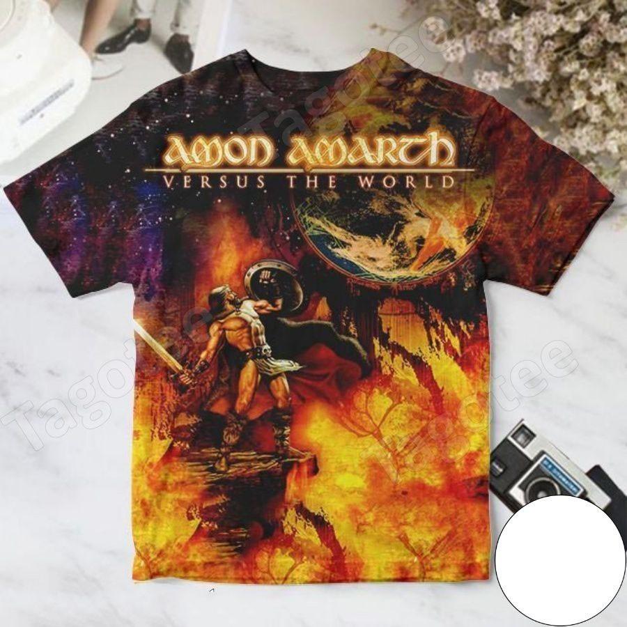 Rare Amon Amarth band Versus The World Album 3D Unisex Shirt All Size NI305