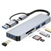 Five-in-One USB 3.0 Docking Station with Card Reader and Laptop Interface Expander