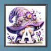 40x40cm Gnome 5D DIY Full Drill Round Diamond Painting Kit for Home Wall Decor