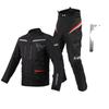 Windproof Waterproof Motorcycle Riding Jacket Pants Set With Removable Thermal Liner Unisex All Season Protective Gear