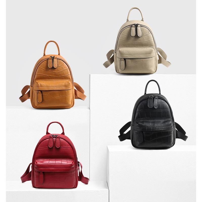 New Women's Backpack, Fashionable Mini Bag, Leather Backpack