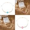 Style Adjustable Necklace Featuring Resin Flowers And Shell Accents For Women
