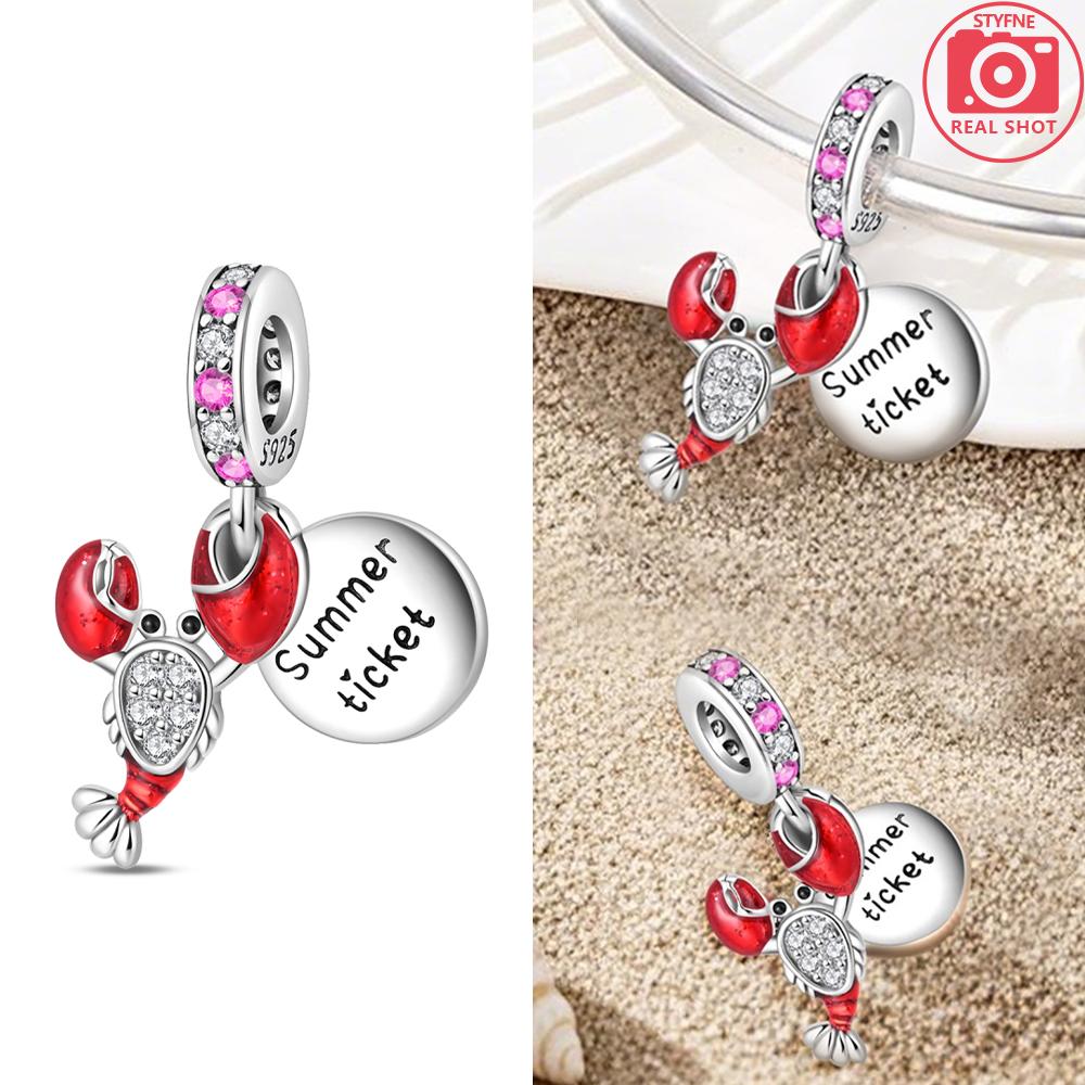 Copper Ocean World Series Sea Blue Turtle Starfish Crab Octopus Charms Bead Fit Bracelet Diy Jewelry Gift